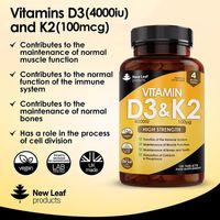 New Leaf Vitamin D3 & K2 High Strength
